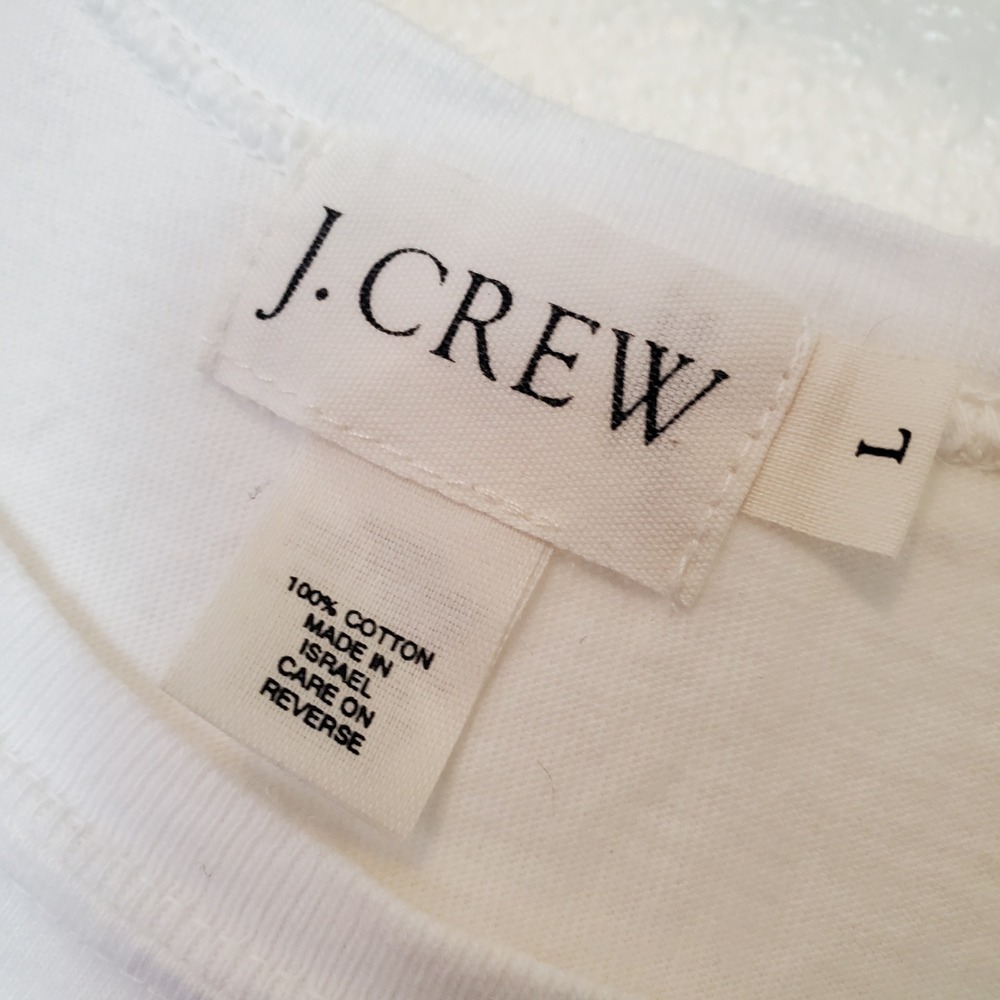 J. Crew Womens White 100% Cotton Scoop Neck Tank Dress Size Large Layering Basic - Picture 3 of 16